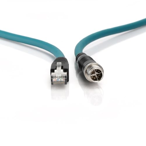 ZBLZGP M12 8 Position X-Code Male to RJ45 Cat7e Ethernet Shielded Cable High Speed Network for Cognex Industrial Camera 1M - Image 2