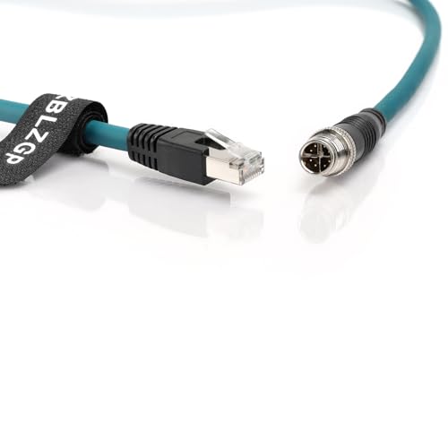 ZBLZGP M12 8 Position X-Code Male to RJ45 Cat7e Ethernet Shielded Cable High Speed Network for Cognex Industrial Camera 1M - Image 4