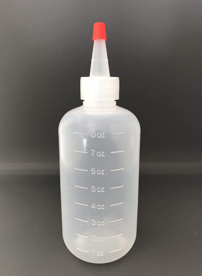 KASTWAVE Applicator Bottle, Hair Color Applicator Bottle, Squeeze 8 oz Hair Applicator Bottle, Plastic Refillable Bottle with Cap for Hair Color (4-Pack) - Image 4