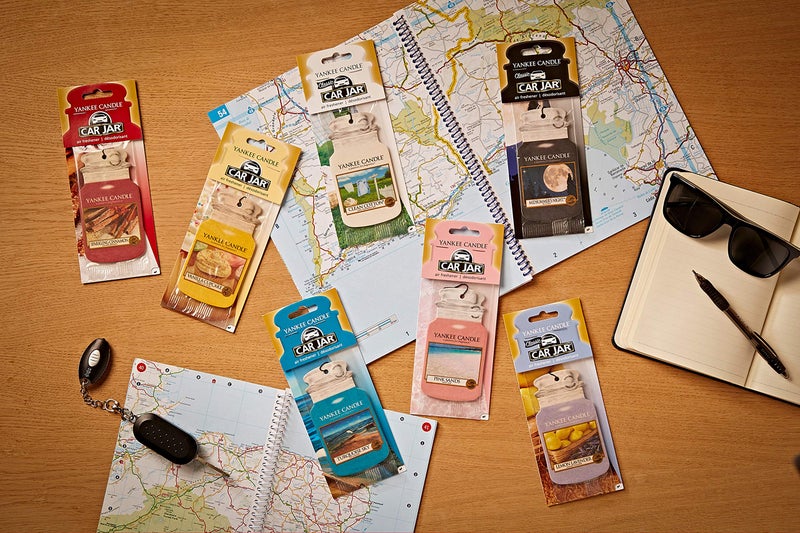 YANKEE CANDLE شمعة يانكي رائحة القطن النظيف في علبة سيارة 3 قطع - Image 2