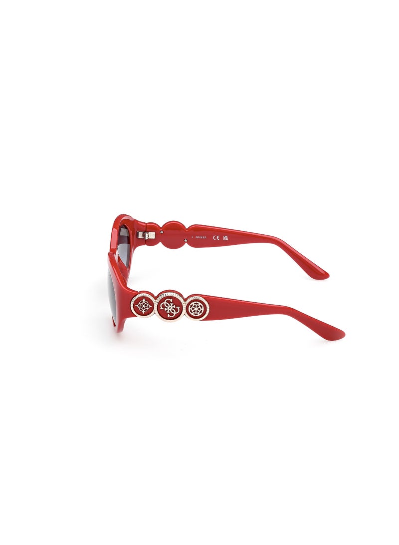 GUESS FULL RIM FEMALE OVAL RED INJECTED SUNGLASSES - Image 2