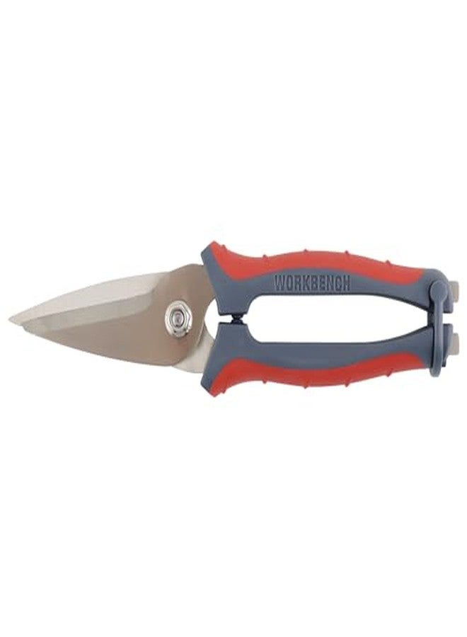 Clauss 20462 8-Inch Spring Assist Titanium Snips, All Purpose Heavy Duty Snips for Thick, Tough Materials - Image 4