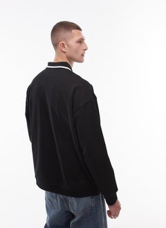 TOPMAN Oversized Fit Sweat Polo  - Image 2