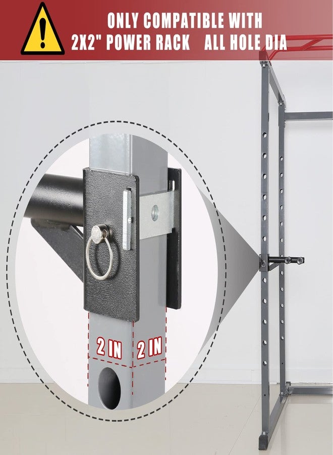 SYL Fitness Dip Bar Attachments for 2" x 2" or 3" x 3" Power Rack - Narrow & Wide Dips Double Handles (Patent Pending) (For 2" x 2" Rack) - Image 2