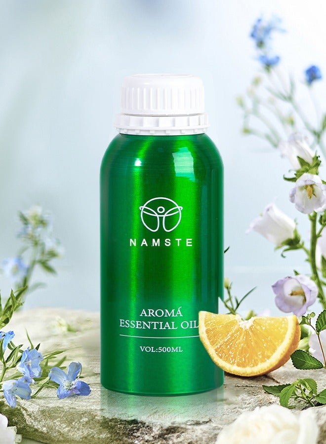 ناماستي زيت العلاج بالروائح العطرية زيت عطري للعلاج بالروائح العطرية زيت عطري ناشر للعلاج بالروائح العطرية 500 مل - شاي أبيض - Image 1