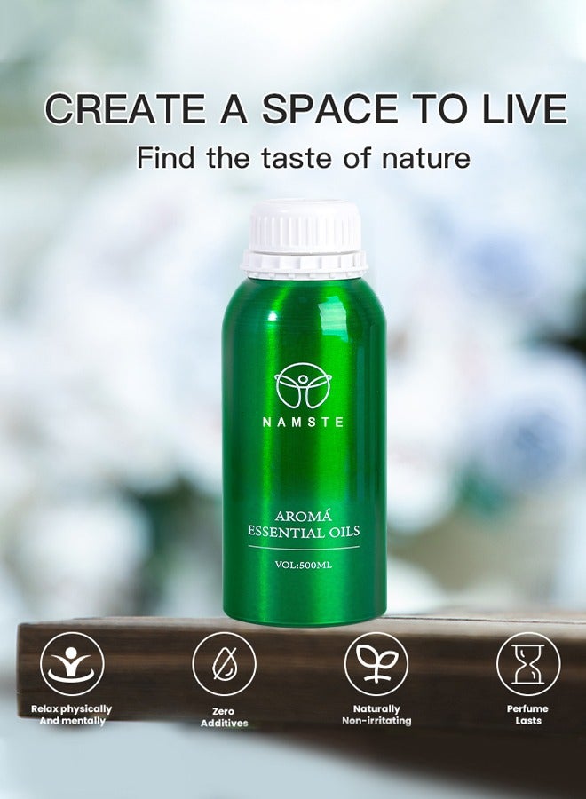 ناماستي زيت العلاج بالروائح العطرية زيت عطري للعلاج بالروائح العطرية زيت عطري ناشر للعلاج بالروائح العطرية 500 مل - شاي أبيض - Image 2