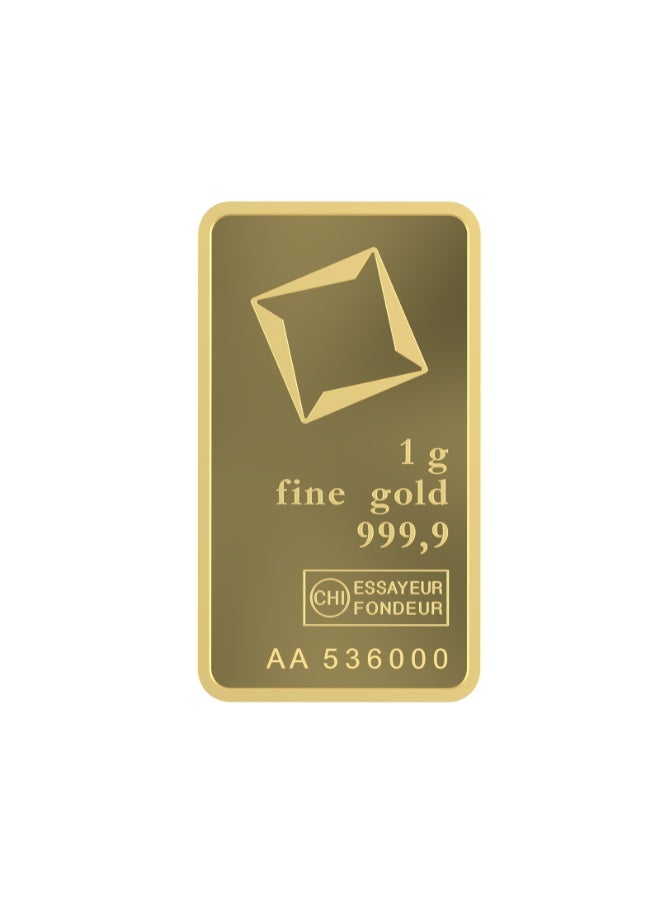 Valcambi 1g Gold Bar, 999.9 Fine Gold, Sealed Assay Packaging - Image 4