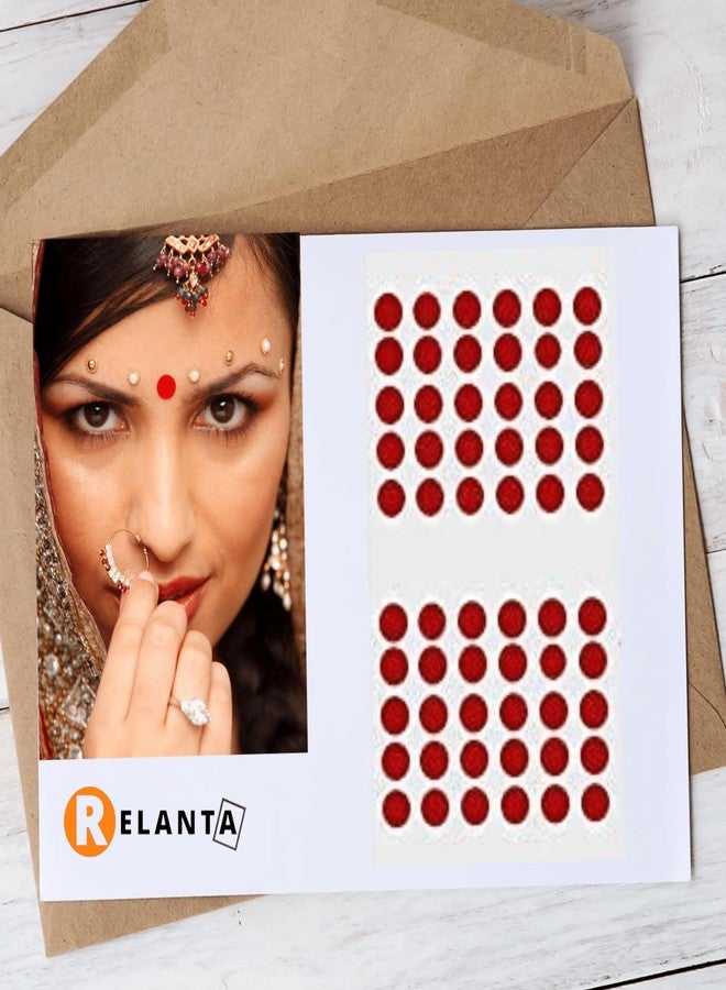 Relanta Simple Bindis For WomensGirls || Bindis For All Occasions || Simply Design || Multicolor Color || For Prosperous Festivals || For Daily Use || Pack Of 6 - Image 2