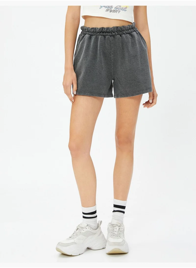 كوتون Relax Fit Drawstring Basic Shorts