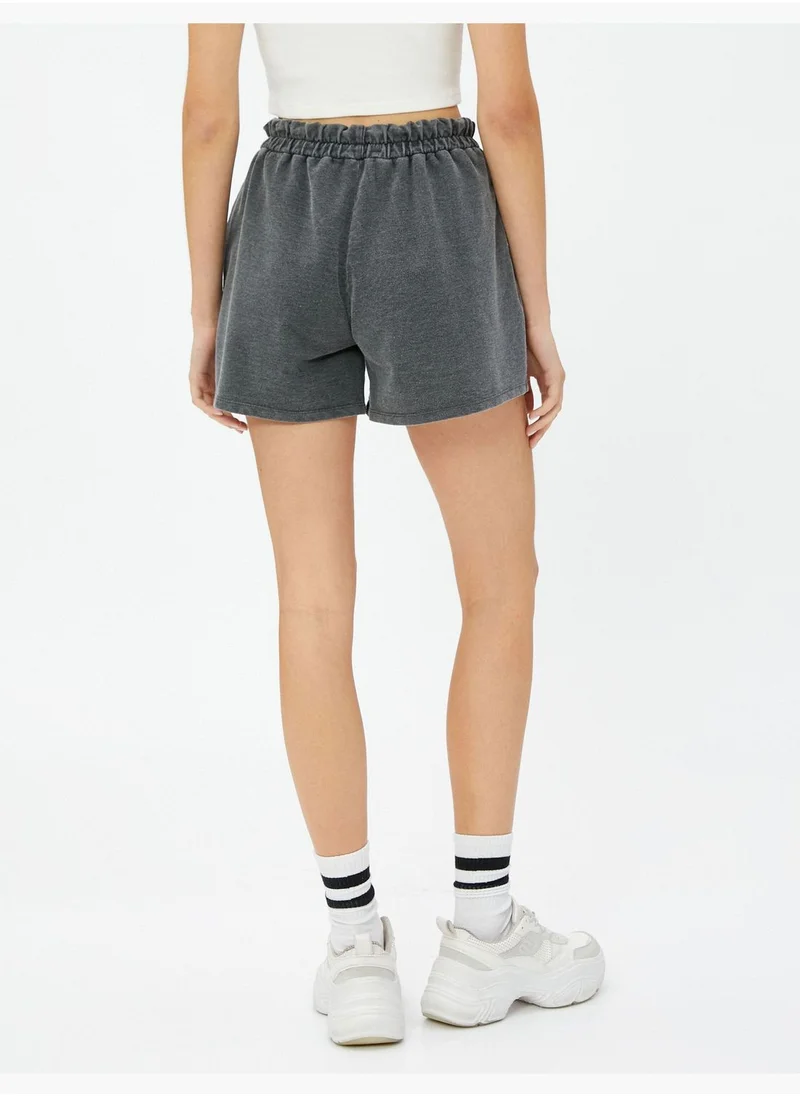 كوتون Relax Fit Drawstring Basic Shorts