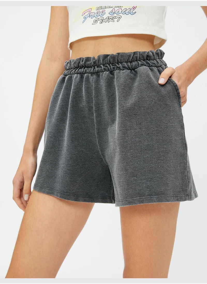 كوتون Relax Fit Drawstring Basic Shorts