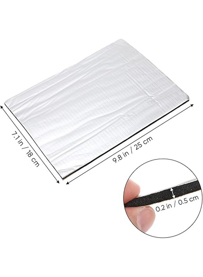 10PCS Automobile Heat Insulation and Soundproofing Pad，Automatic Muffler for Automotive Firewall Material Pads - 25*18*0.5cm - Image 4
