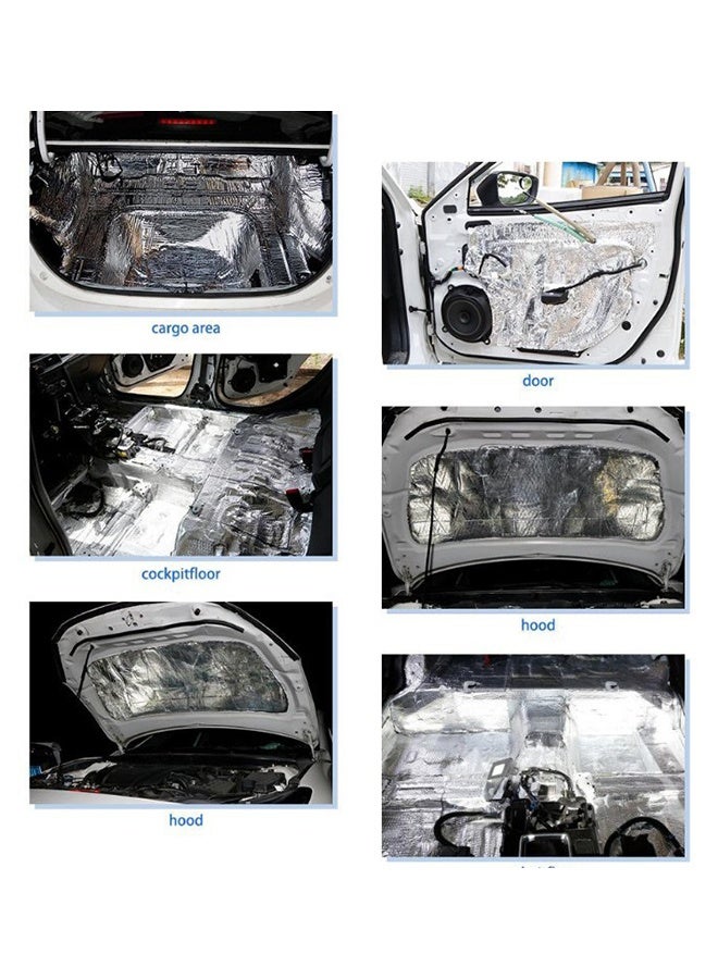 10PCS Automobile Heat Insulation and Soundproofing Pad，Automatic Muffler for Automotive Firewall Material Pads - 25*18*0.5cm - Image 3