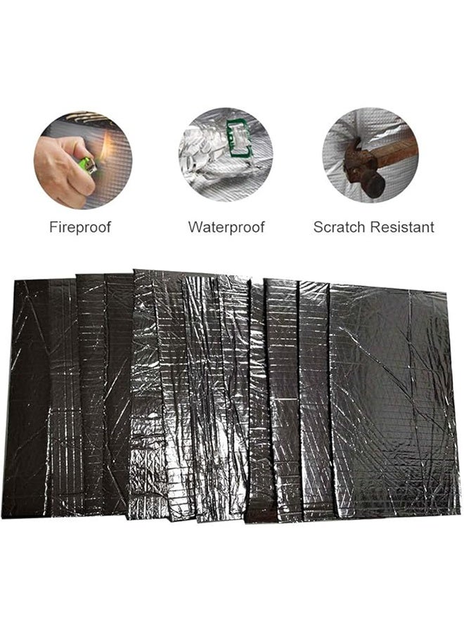 10PCS Automobile Heat Insulation and Soundproofing Pad，Automatic Muffler for Automotive Firewall Material Pads - 25*18*0.5cm - Image 5