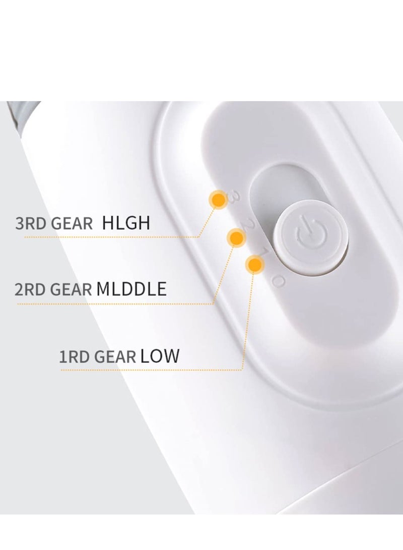 SYOSI Pet Hair Dryer, 2 in 1 Pet Grooming Hair Dryer with Slicker Brush, Home Dog Hair Dryer with Adjustable 3 Temperatures Settings, for Small and Medium Dogs and Cats White(Grey) - Image 5