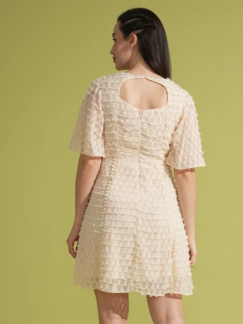 globus Women Bell Sleeves A-Line Dress