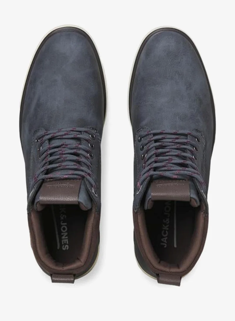 JACK & JONES Navy Blazer Detail:LOGO Casual Ankle Western Boots for Men | Best Price UAE