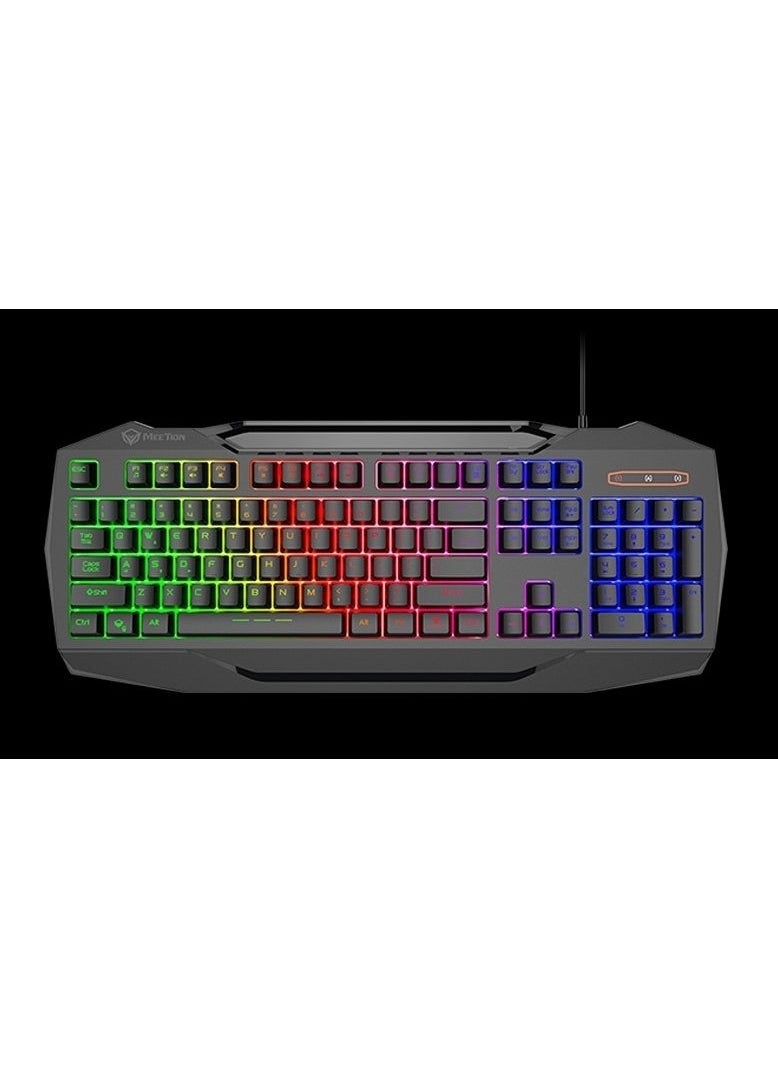 Meetion - C490 4-in-1 PC Gaming Kit – USB Multimedia Keyboard with Colorful Backlit, 3.5mm Stereo Gaming Headset, 2400 DPI Breathing Backlit Gaming Mouse & Durable Mouse Pad | Complete RGB Gaming Combo Set for Desktop & Laptop Gamers - Image 1