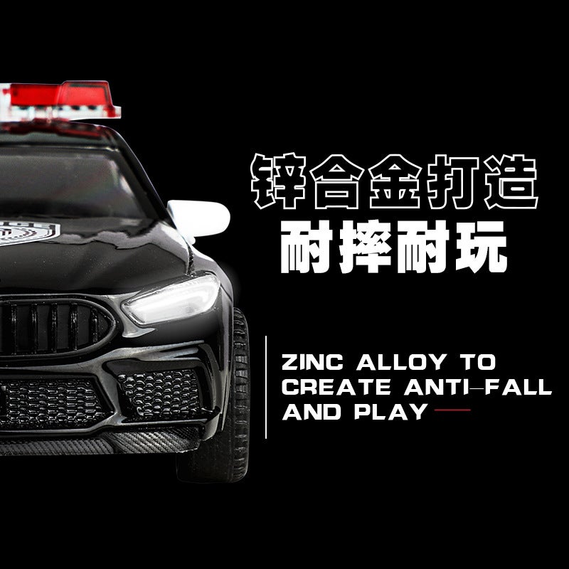 Boxed) Simulation 1: 32 Baoma M8 Alloy Car Police Ornaments Toy Model Sales - Image 3