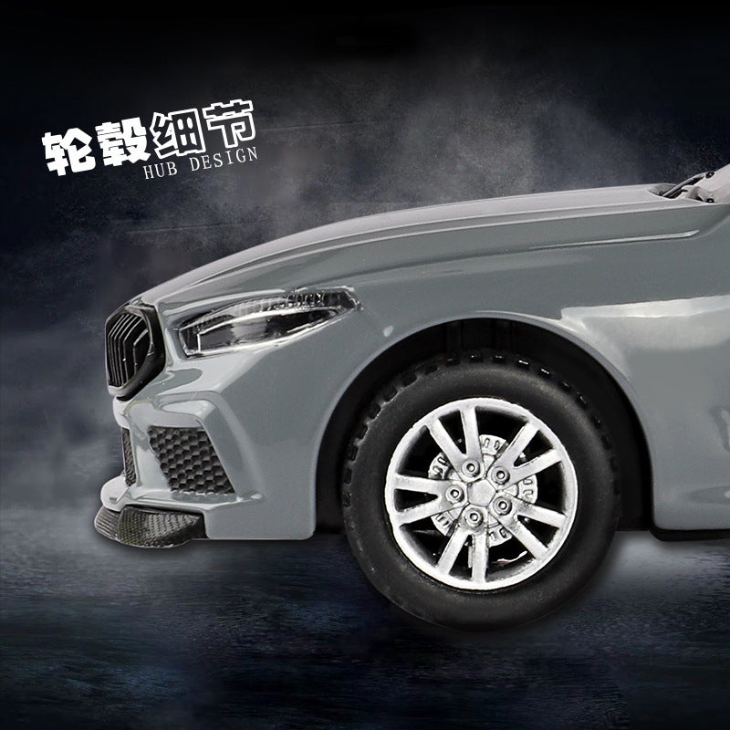 Boxed) Simulation 1: 32 Baoma M8 Alloy Car Police Ornaments Toy Model Sales - Image 5