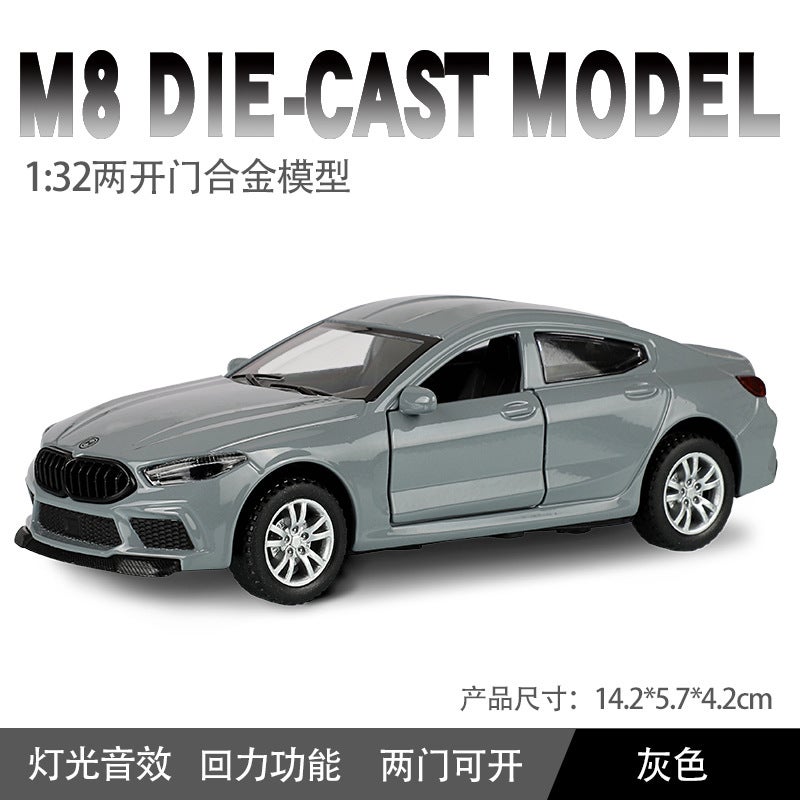 Boxed) Simulation 1: 32 Baoma M8 Alloy Car Police Ornaments Toy Model Sales - Image 1