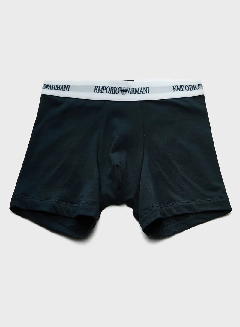 EMPORIO ARMANI  2 Pack Logo Waist Boxers for Men | Best Price UAE