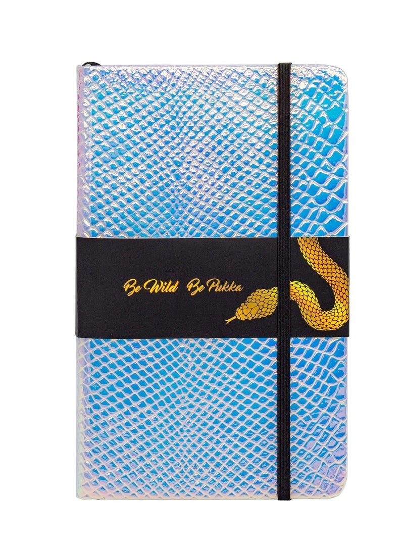 Pukka Pad Pukka Pad, Wild Notepad with Pocket - 8.5” x 5.3” - 96 Sheets of 80GSM Ivory Lined Paper - Python - Image 1