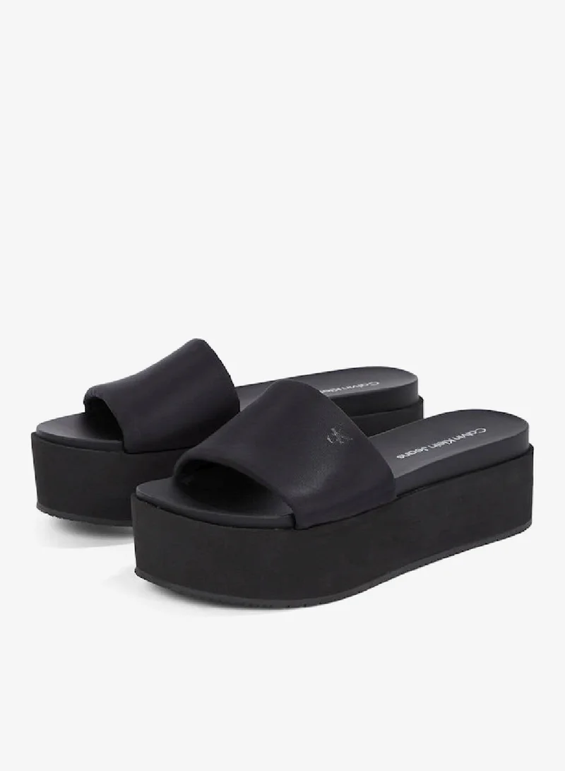 Calvin Klein Jeans Flatform Slide In Sandals