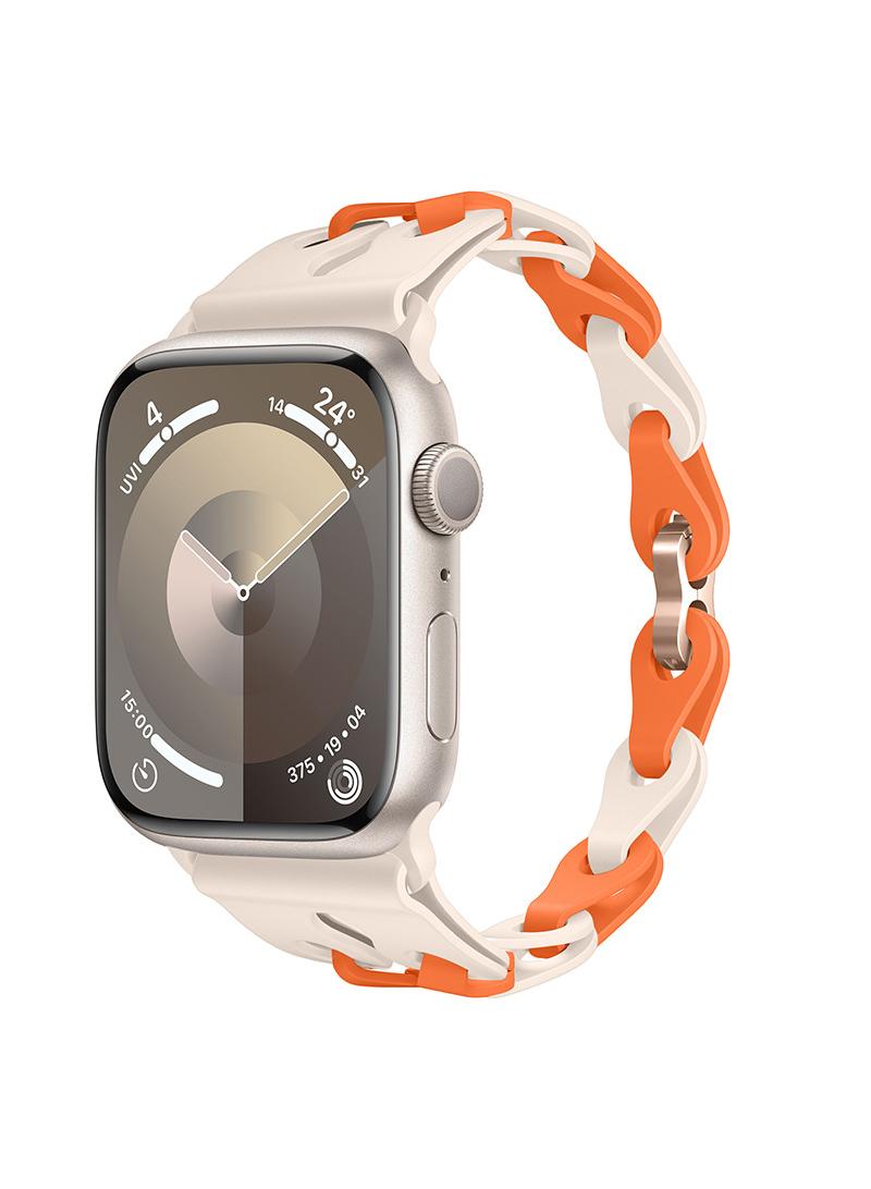 Y&D For Apple 42/44/45/49mm Fashion Hollow Silicone Bracelet Strap - Image 2