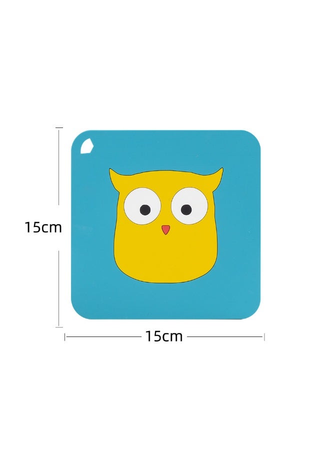 NeeMee Round Silicone Heat-Resistant Coaster - Anti-Scald Table Mat - Image 1