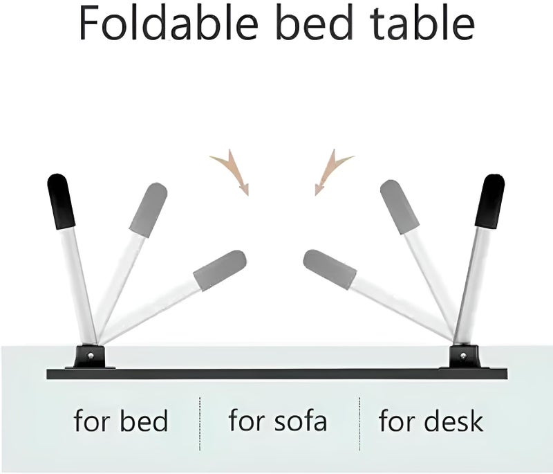 YAJNAS Wooden Multipurpose Foldable Laptop Table with Cup & Tab Holder| Table Holder Study Table, Breakfast Table, Foldable and Portable Table| Designed - Doremon, 60 Cm, 40 Cm - Image 2