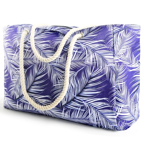 SRISE Large Beach Bag for Women Men Beach Bags Waterproof Sandproof Travel Tote Bag Swim Pool Bag for Family Outdoor - Image 1