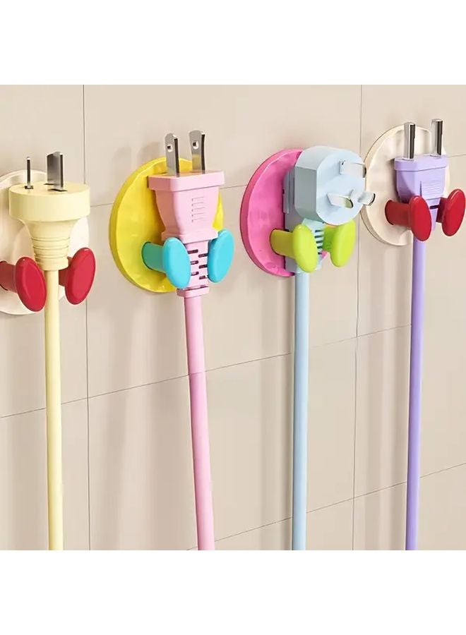 3 Pack White Adhesive Plug Hooks No Tool Wire Organizer For Home Office - Image 2