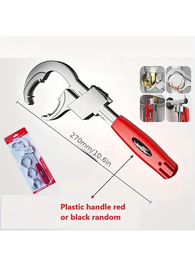 Black Adjustable Double Ended Wrench Set For Narrow Spaces Multi Functional Durable Aluminum Alloy - Image 5