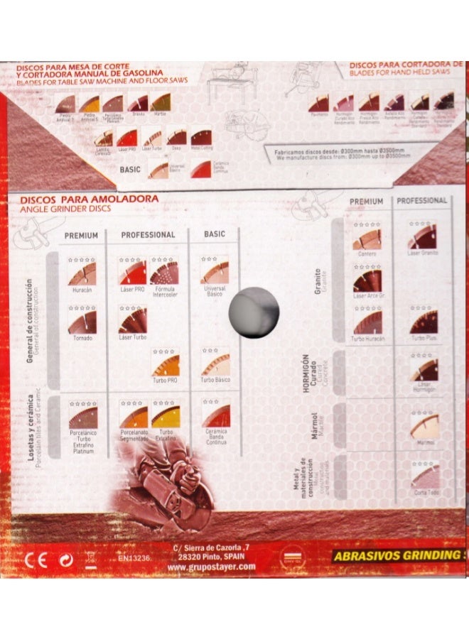 Stayer Disco turbo profesional Ø230 mm h7 para materiales generales de obra, gres, piedra artificial - Image 4