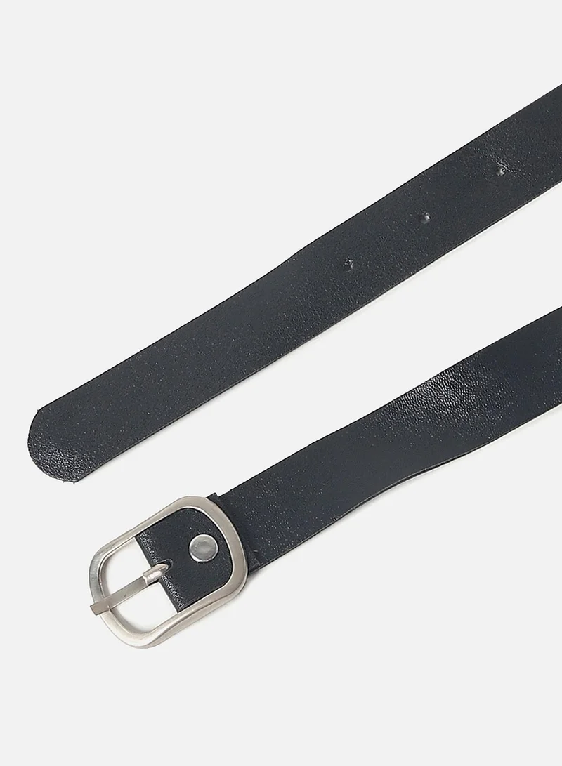 صوص هاوت Black Solid Peplum Belt