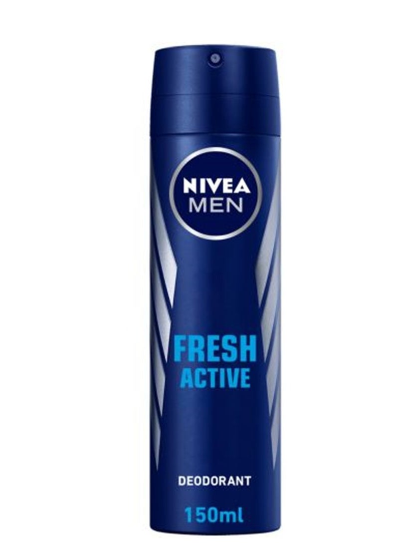 Nivea Men Deo Spray Fresh Active 150Ml (Nv323)