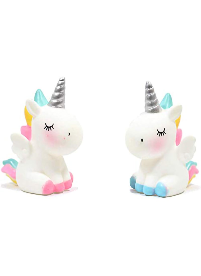 SYOSI - Unicorn Cake Topper Kit, Good Unicorn Cake Topper Cloud Rainbow Star Balloon Cake, 15 Pcs Topper Cake Decorations Stand Up Wafer, for Birthday Wedding Baby Shower Party, Kids Happy Birthday Party - Image 1