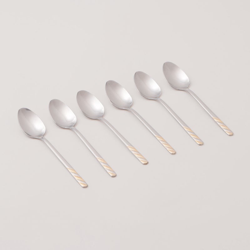 Pentola stainless steel tea spoon set 6pcs with mirror polish 2.5mm - Image 1