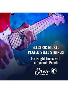 ELIXIR Strings, Electric Guitar Strings, Nickel Plated Steel with NANOWEB Coating, Longest-Lasting Bright Tone with Comfortable Feel, 6 String Set, Light 10-46  - Image 4