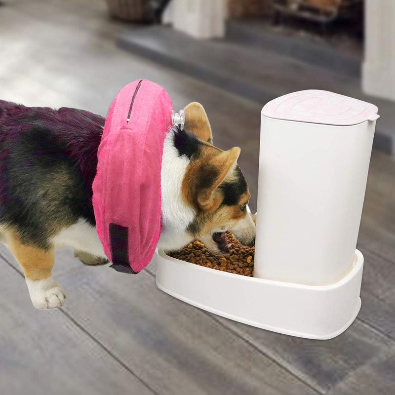 MCHY Inflatable Dog Cone,Adjustable Recovery Collar for Dogs After Surgery,Prevent from Biting & Scratching,Not Block Vision (Pink, M-Neck 10''- 14'') - Image 3