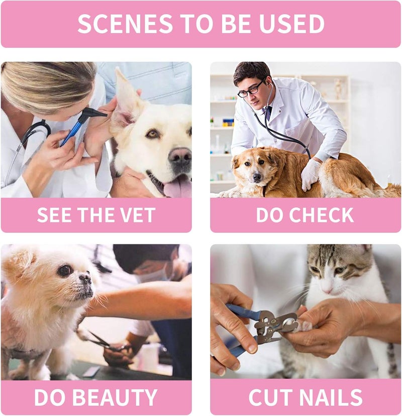 MCHY Inflatable Dog Cone,Adjustable Recovery Collar for Dogs After Surgery,Prevent from Biting & Scratching,Not Block Vision (Pink, M-Neck 10''- 14'') - Image 5