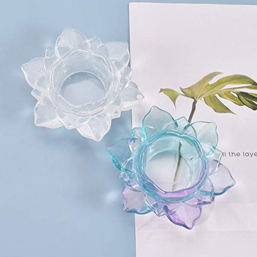 Lotus Storage Silicone Mold Big Flower Trinket Dish Blossom Ashtray Mold Floral Large Tray Making Flower Mold Epoxy Resin Crafts  - Image 5
