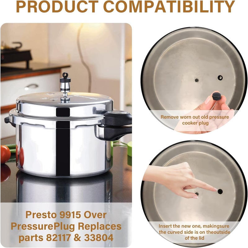 ETZ Store 09915 Pressure Cooker Overpressure Plug (6 Pack) Replacement for fits for Presto,Pressure Cooker accessories - Image 3