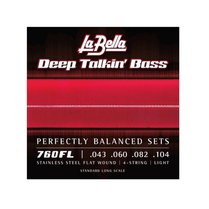 La Bella 760FL Deep Talkin' Bass Strings - Stainless Steel Flat Wound, Light Gauge 043/104 - Image 3