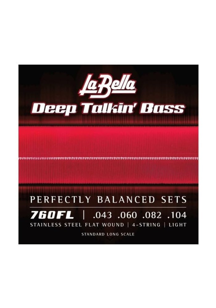 La Bella 760FL Deep Talkin' Bass Strings - Stainless Steel Flat Wound, Light Gauge 043/104 - Image 2