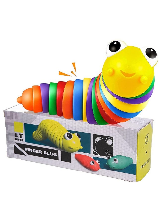 Ailimy Fidget Slug 3D Printed Articulated Caterpillar Slug Fidget Toy Articulating Stimulation Toy Stress Relief Sound Sensory Toy Sensory Slug  - Image 1