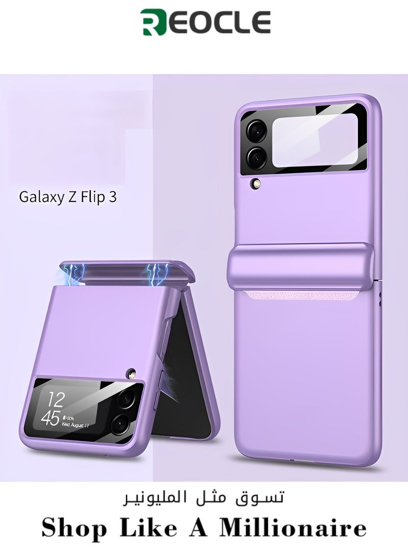 REOCLE Aero Flex Samsung Galaxy Z Flip 3 4 5 Case with Hinge Protection Protective Slim Cover Protective Body with Hinge Protector for Samsung Galaxy Z Flip 3 4 5 - Image 1