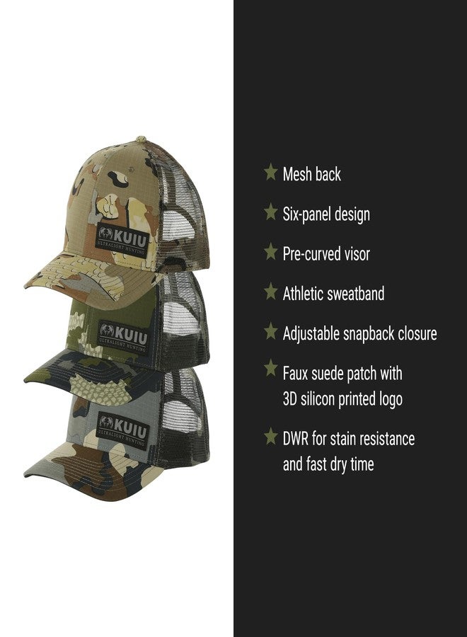 KUIU Cordura® Trucker Hat - Ultralight, Breathable Mesh Back, Adjustable Snapback, 6-Panel Design, DWR Stain-Resistant Visor - Image 3