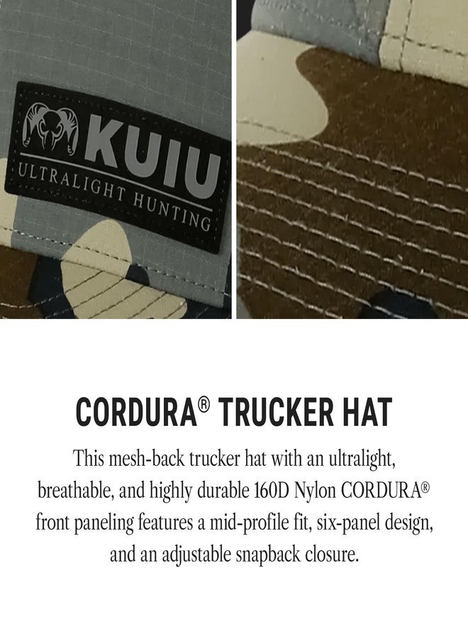 KUIU Cordura® Trucker Hat - Ultralight, Breathable Mesh Back, Adjustable Snapback, 6-Panel Design, DWR Stain-Resistant Visor - Image 2